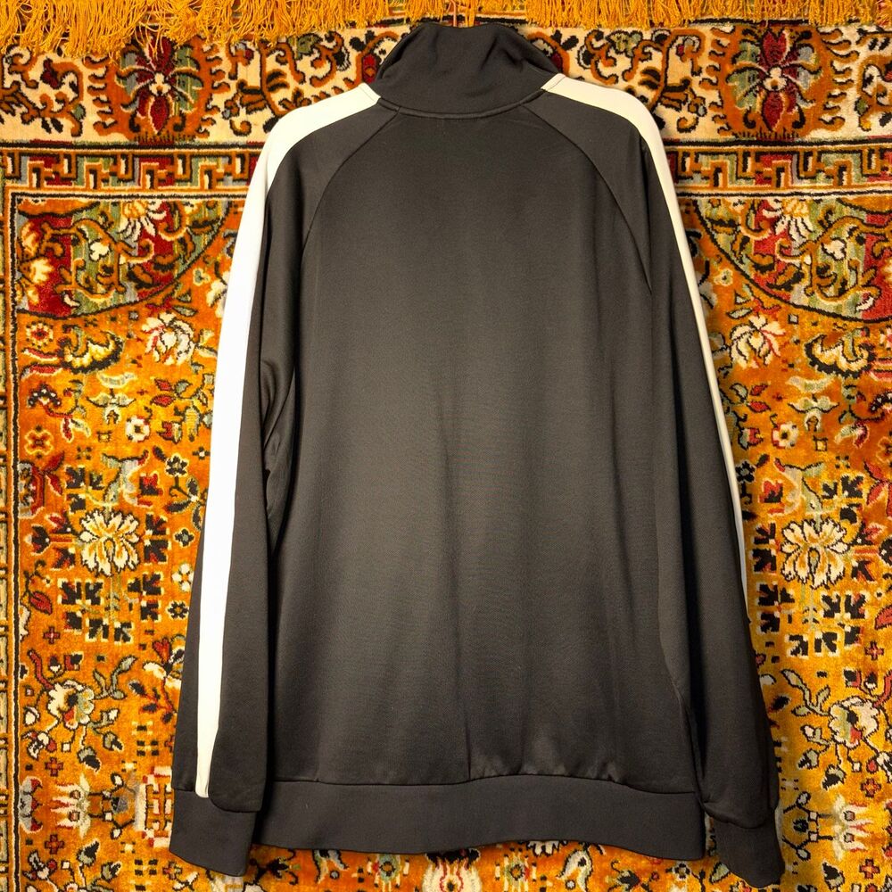 PUMA Men's 3XL Black Track Jacket White Stripes Full Zip XXXL Athletic Jacket - Picture 6 of 7